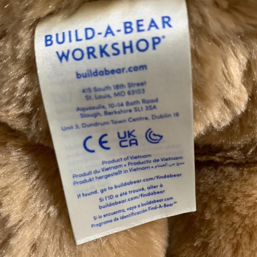 Build-a- Bear Workshop Light Brown Teddy‎ Bear 2022